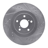 R1 Concepts 2001-2008 Saab 9-2X Front Right Drilled & Slotted Silver Brake Rotor by R1 Concepts 631-13033R