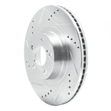 Dynamic Friction 2004-2025 Scion FR-S Front Left Drilled & Slotted Silver Brake Rotor by Dynamic Friction Company 631-13034L
