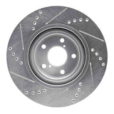 Dynamic Friction 2004-2025 Scion FR-S Front Right Drilled & Slotted Silver Brake Rotor by Dynamic Friction Company 631-13034R