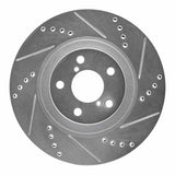 Dynamic Friction 2004-2025 Scion FR-S Front Right Drilled & Slotted Silver Brake Rotor by Dynamic Friction Company 631-13034R