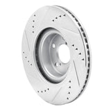 Dynamic Friction 2004-2025 Scion FR-S Front Right Drilled & Slotted Silver Brake Rotor by Dynamic Friction Company 631-13034R
