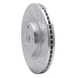 Dynamic Friction 2006-2021 Subaru Legacy Front Right Drilled & Slotted Silver Brake Rotor by Dynamic Friction Company 631-13035R