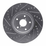 Dynamic Friction 2006-2021 Subaru Legacy Front Right Drilled & Slotted Silver Brake Rotor by Dynamic Friction Company 631-13035R