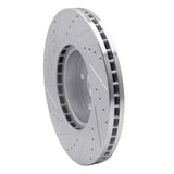 Dynamic Friction 2006-2021 Subaru Legacy Front Right Drilled & Slotted Silver Brake Rotor by Dynamic Friction Company 631-13035R