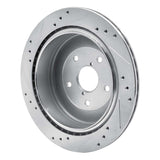 Dynamic Friction 2006-2014 Subaru B9 Tribeca Rear Right Drilled & Slotted Silver Brake Rotor by Dynamic Friction Company 631-13036R
