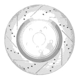 Dynamic Friction 2018-2025 Subaru WRX STI Front Left Drilled & Slotted Silver Brake Rotor by Dynamic Friction Company 631-13041L