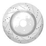 Dynamic Friction 2018-2025 Subaru WRX STI Front Right Drilled & Slotted Silver Brake Rotor by Dynamic Friction Company 631-13041R