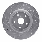 Dynamic Friction 2019-2023 Subaru Ascent Front Left Drilled & Slotted Silver Brake Rotor by Dynamic Friction Company 631-13043L