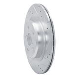 Dynamic Friction 2019-2025 Subaru Ascent Rear Right Drilled & Slotted Silver Brake Rotor by Dynamic Friction Company 631-13044R