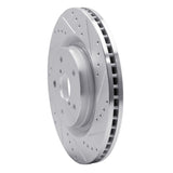 Dynamic Friction 2019-2024 Subaru Forester Front Right Drilled & Slotted Silver Brake Rotor by Dynamic Friction Company 631-13045R
