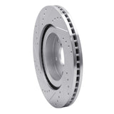 Dynamic Friction 2019-2024 Subaru Forester Front Right Drilled & Slotted Silver Brake Rotor by Dynamic Friction Company 631-13045R