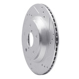 Dynamic Friction 2019-2025 Subaru Forester Rear Right Drilled & Slotted Silver Brake Rotor by Dynamic Friction Company 631-13046R