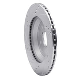 Dynamic Friction 2019-2025 Subaru Forester Rear Right Drilled & Slotted Silver Brake Rotor by Dynamic Friction Company 631-13046R