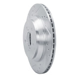 Dynamic Friction 2019-2023 Subaru Crosstrek Rear Left Drilled & Slotted Silver Brake Rotor by Dynamic Friction Company 631-13047L