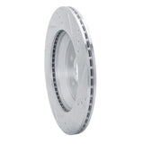 Dynamic Friction 2019-2023 Subaru Crosstrek Rear Left Drilled & Slotted Silver Brake Rotor by Dynamic Friction Company 631-13047L