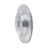 Dynamic Friction 2019-2023 Subaru Crosstrek Rear Right Drilled & Slotted Silver Brake Rotor by Dynamic Friction Company 631-13047R