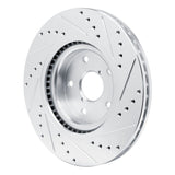 Dynamic Friction 2020-2025 Subaru Forester Front Left Drilled & Slotted Silver Brake Rotor by Dynamic Friction Company 631-13049L