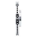 Dynamic Friction 2020-2025 Subaru Crosstrek Front Right Drilled & Slotted Silver Brake Rotor by Dynamic Friction Company 631-13049R