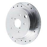 Dynamic Friction 2022-2025 Subaru WRX Rear Right Drilled & Slotted Silver Brake Rotor by Dynamic Friction Company 631-13050R