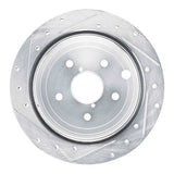 Dynamic Friction 2022-2025 Subaru WRX Rear Right Drilled & Slotted Silver Brake Rotor by Dynamic Friction Company 631-13050R