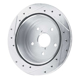 Dynamic Friction 2022-2025 Subaru WRX Rear Right Drilled & Slotted Silver Brake Rotor by Dynamic Friction Company 631-13050R
