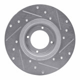 R1 Concepts 1975-1980 Triumph TR7 Front Left Drilled & Slotted Silver Brake Rotor by R1 Concepts 631-14001L