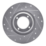 R1 Concepts 1975-1980 Triumph TR7 Front Left Drilled & Slotted Silver Brake Rotor by R1 Concepts 631-14001L