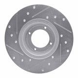 R1 Concepts 1975-1980 Triumph TR7 Front Right Drilled & Slotted Silver Brake Rotor by R1 Concepts 631-14001R