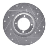 R1 Concepts 1975-1980 Triumph TR7 Front Right Drilled & Slotted Silver Brake Rotor by R1 Concepts 631-14001R