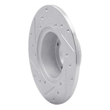 R1 Concepts 1975-1980 Triumph TR7 Front Right Drilled & Slotted Silver Brake Rotor by R1 Concepts 631-14001R