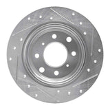R1 Concepts 1964-1994 Alfa Romeo Giulia Rear Left Drilled & Slotted Silver Brake Rotor by R1 Concepts 631-16000L