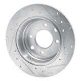 R1 Concepts 1964-1994 Alfa Romeo Giulia Rear Left Drilled & Slotted Silver Brake Rotor by R1 Concepts 631-16000L