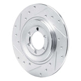 R1 Concepts 1975-1979 Alfa Romeo Sport Rear Left Drilled & Slotted Silver Brake Rotor by R1 Concepts 631-16001L