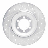 R1 Concepts 1975-1979 Alfa Romeo Sport Rear Right Drilled & Slotted Silver Brake Rotor by R1 Concepts 631-16001R
