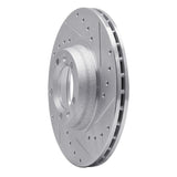 R1 Concepts 1981-1989 Alfa Romeo MILANO Front Right Drilled & Slotted Silver Brake Rotor by R1 Concepts 631-16002R