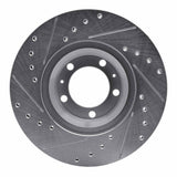 R1 Concepts 1981-1989 Alfa Romeo MILANO Front Right Drilled & Slotted Silver Brake Rotor by R1 Concepts 631-16002R