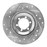 R1 Concepts 1981-1989 Alfa Romeo GTV-6 Rear Left Drilled & Slotted Silver Brake Rotor by R1 Concepts 631-16003L