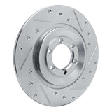 R1 Concepts 1981-1989 Alfa Romeo GTV-6 Rear Right Drilled & Slotted Silver Brake Rotor by R1 Concepts 631-16003R