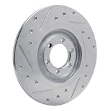 R1 Concepts 1981-1989 Alfa Romeo GTV-6 Rear Right Drilled & Slotted Silver Brake Rotor by R1 Concepts 631-16003R