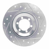 R1 Concepts 1981-1989 Alfa Romeo GTV-6 Rear Right Drilled & Slotted Silver Brake Rotor by R1 Concepts 631-16003R