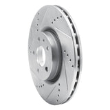 R1 Concepts 1991-2020 Alfa Romeo 164 Front Left Drilled & Slotted Silver Brake Rotor by R1 Concepts 631-16006L