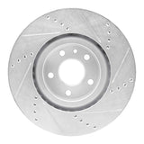 R1 Concepts 1991-2020 Alfa Romeo 164 Front Left Drilled & Slotted Silver Brake Rotor by R1 Concepts 631-16006L