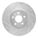 R1 Concepts 1991-2020 Alfa Romeo 164 Front Left Drilled & Slotted Silver Brake Rotor by R1 Concepts 631-16006L
