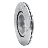 R1 Concepts 1991-2020 Alfa Romeo 164 Front Left Drilled & Slotted Silver Brake Rotor by R1 Concepts 631-16006L