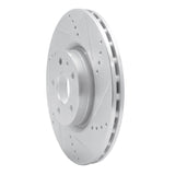 R1 Concepts 1991-2020 Alfa Romeo 164 Front Right Drilled & Slotted Silver Brake Rotor by R1 Concepts 631-16006R