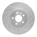 R1 Concepts 1991-2020 Alfa Romeo 164 Front Right Drilled & Slotted Silver Brake Rotor by R1 Concepts 631-16006R