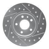 R1 Concepts 1991-1995 Alfa Romeo 164 Rear Left Drilled & Slotted Silver Brake Rotor by R1 Concepts 631-16007L