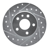 R1 Concepts 1991-1995 Alfa Romeo 164 Rear Left Drilled & Slotted Silver Brake Rotor by R1 Concepts 631-16007L