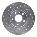 R1 Concepts 1991-1995 Alfa Romeo 164 Rear Right Drilled & Slotted Silver Brake Rotor by R1 Concepts 631-16007R