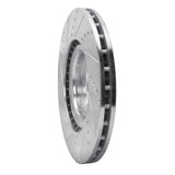 Dynamic Friction 2017-2025 Alfa Romeo Giulia Front Right Drilled & Slotted Silver Brake Rotor by Dynamic Friction Company 631-16012R